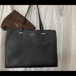 Kate Spade - Cameron Street Jensen Black Leather Tote with dust bag